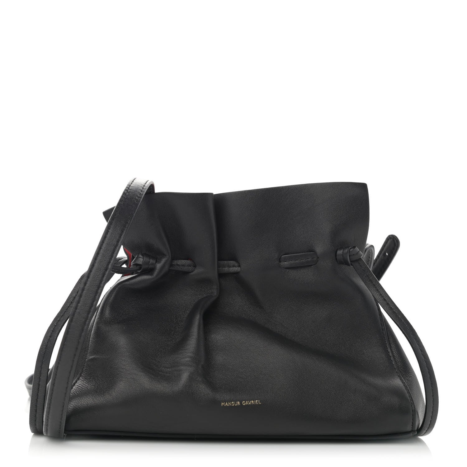 Mansur Gavriel Lambskin Mini Protea Bag Black Flamma 1 of 10