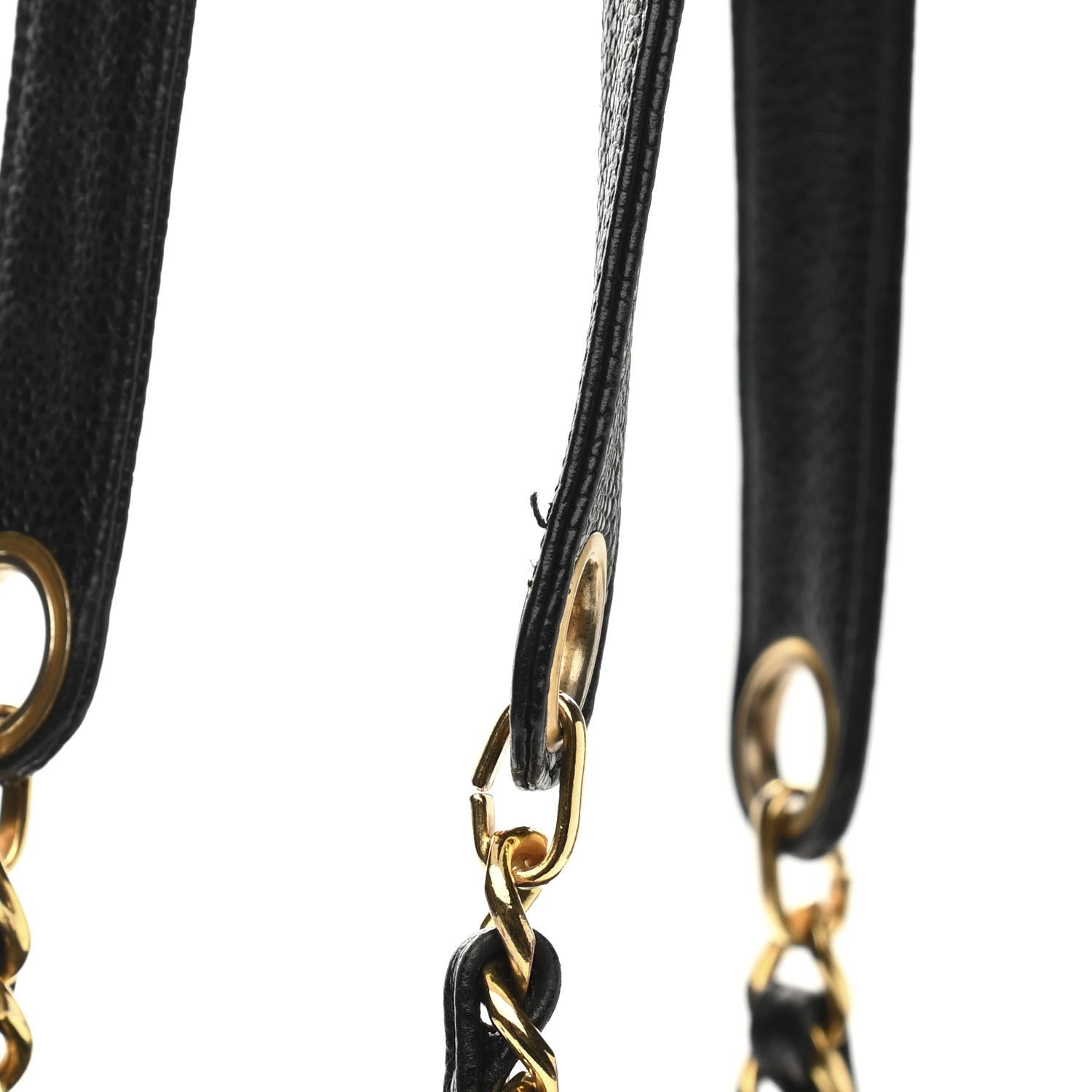Chanel Caviar CC Shopper Tote Black 10 of 11