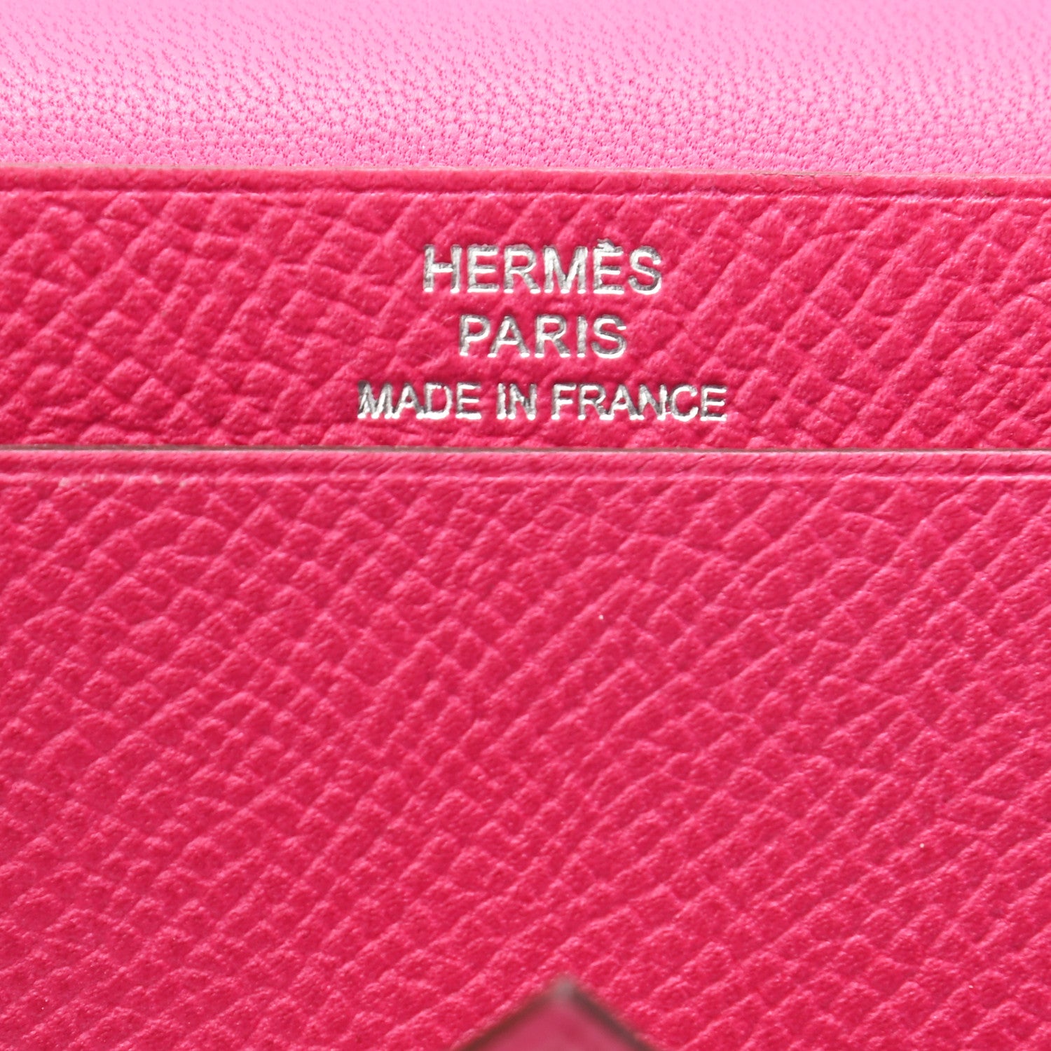 Hermes Epsom Bi-Color Bearn Card Holder Wallet Tosca Rose Tyrien 6 of 7