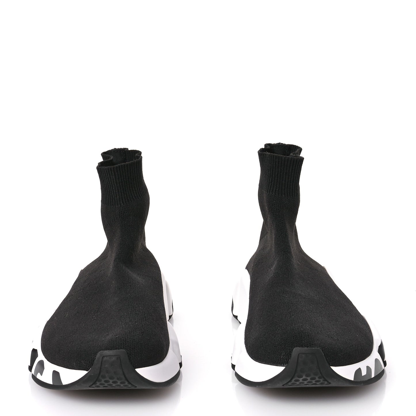 Neoprene Knit Womens Speed Graffiti Sneakers 36 Black White