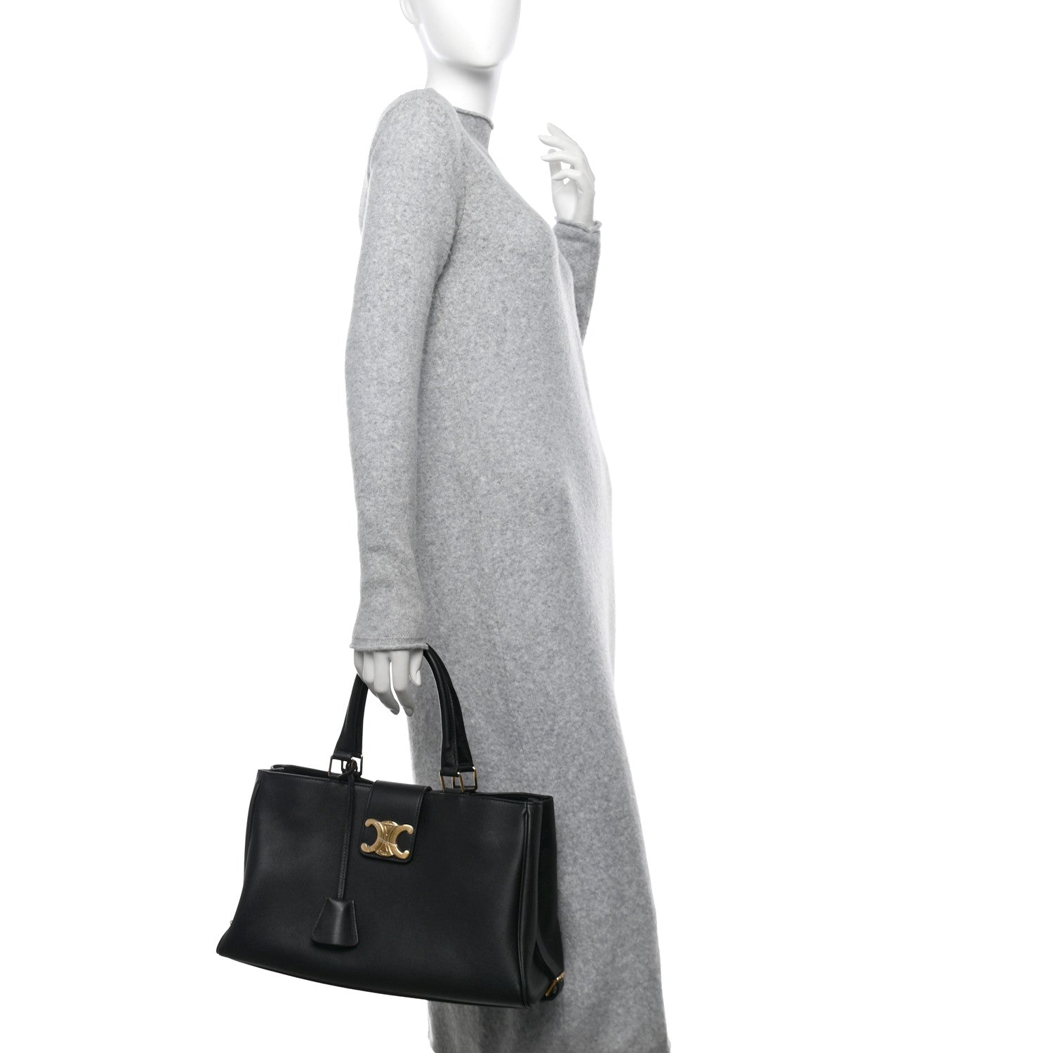 Celine Supple Calfskin Medium Appoline Black 2 of 10