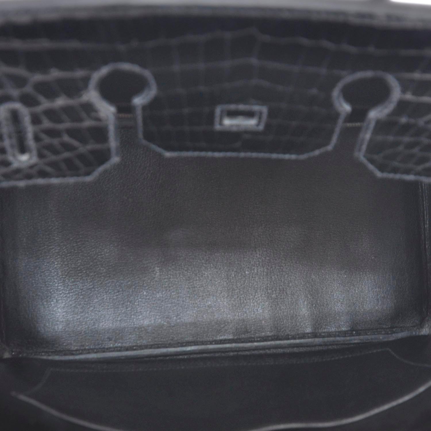 Hermes Niloticus Crocodile BIRKIN 35 Black 7 of 10