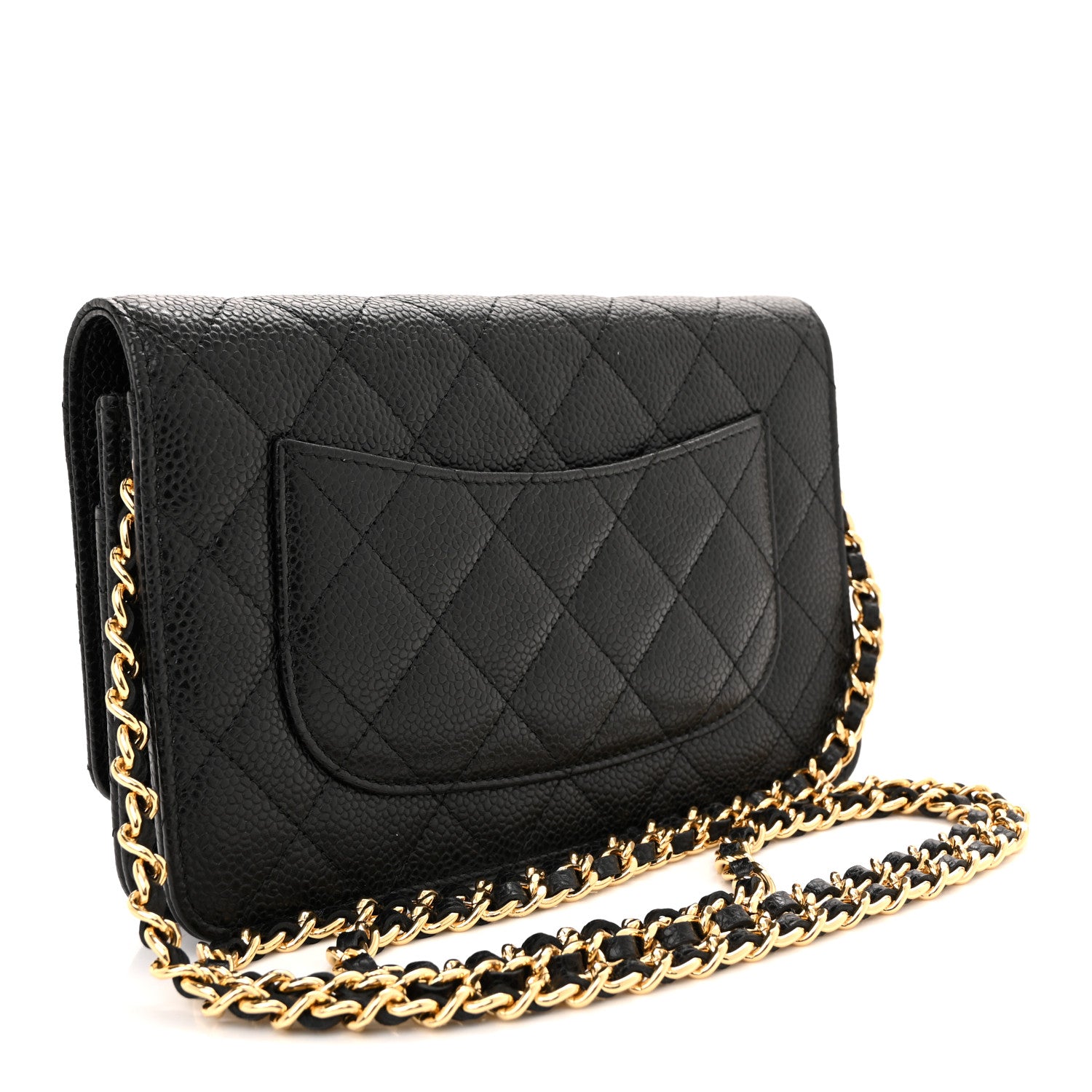 Chanel Caviar Quilted Wallet On Chain WOC Black 3 of 10