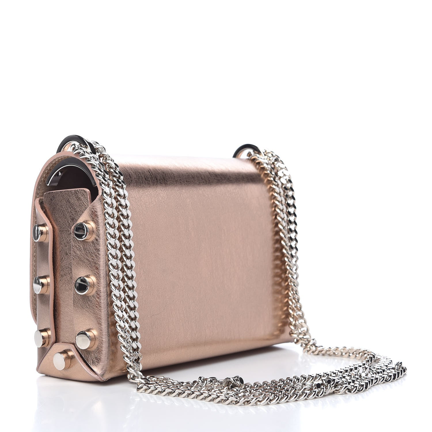 Jimmy Choo Metallic Calfskin Lockett Petite Shoulder Bag Gold 3 of 9