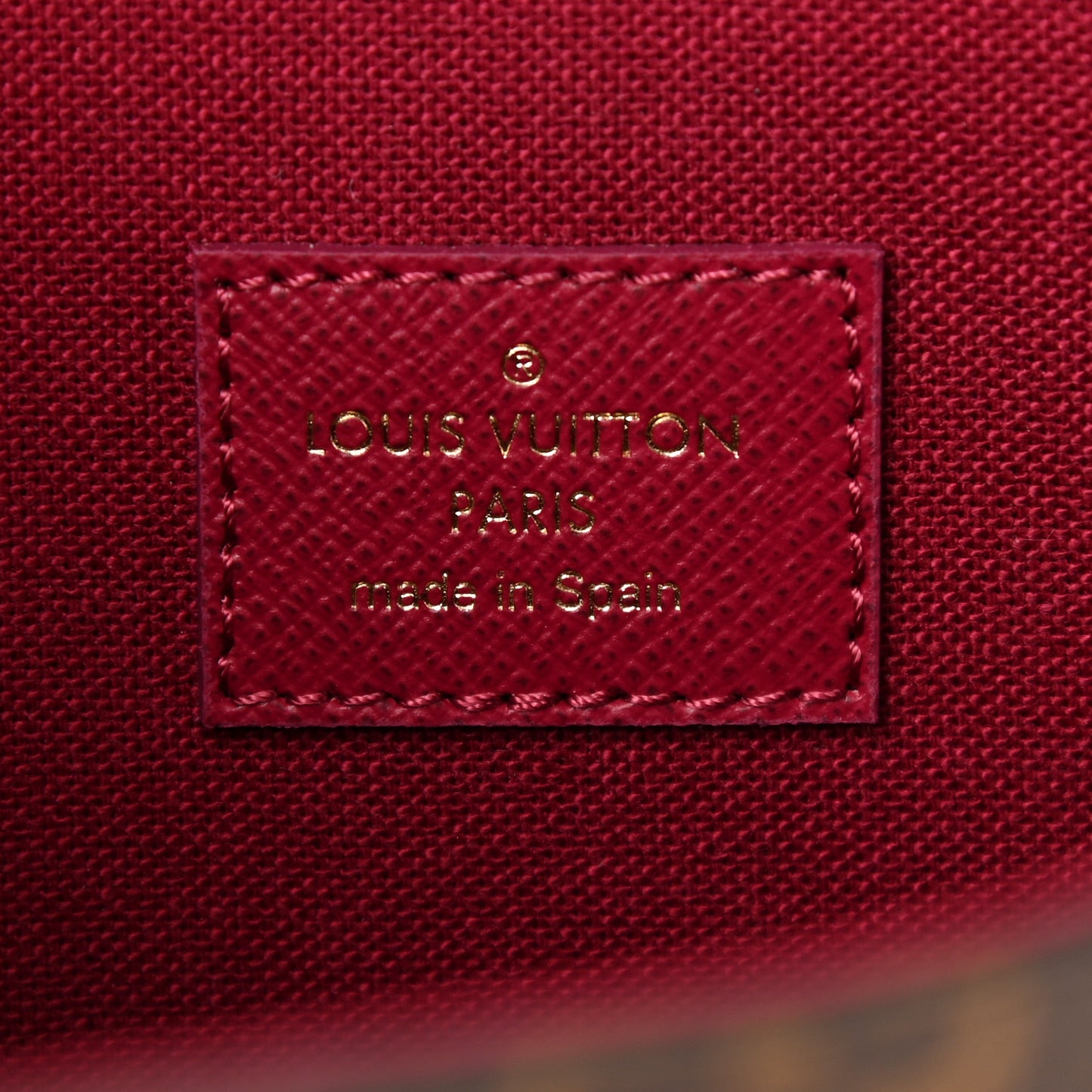 Monogram Pochette Felicie Chain Wallet Fuchsia