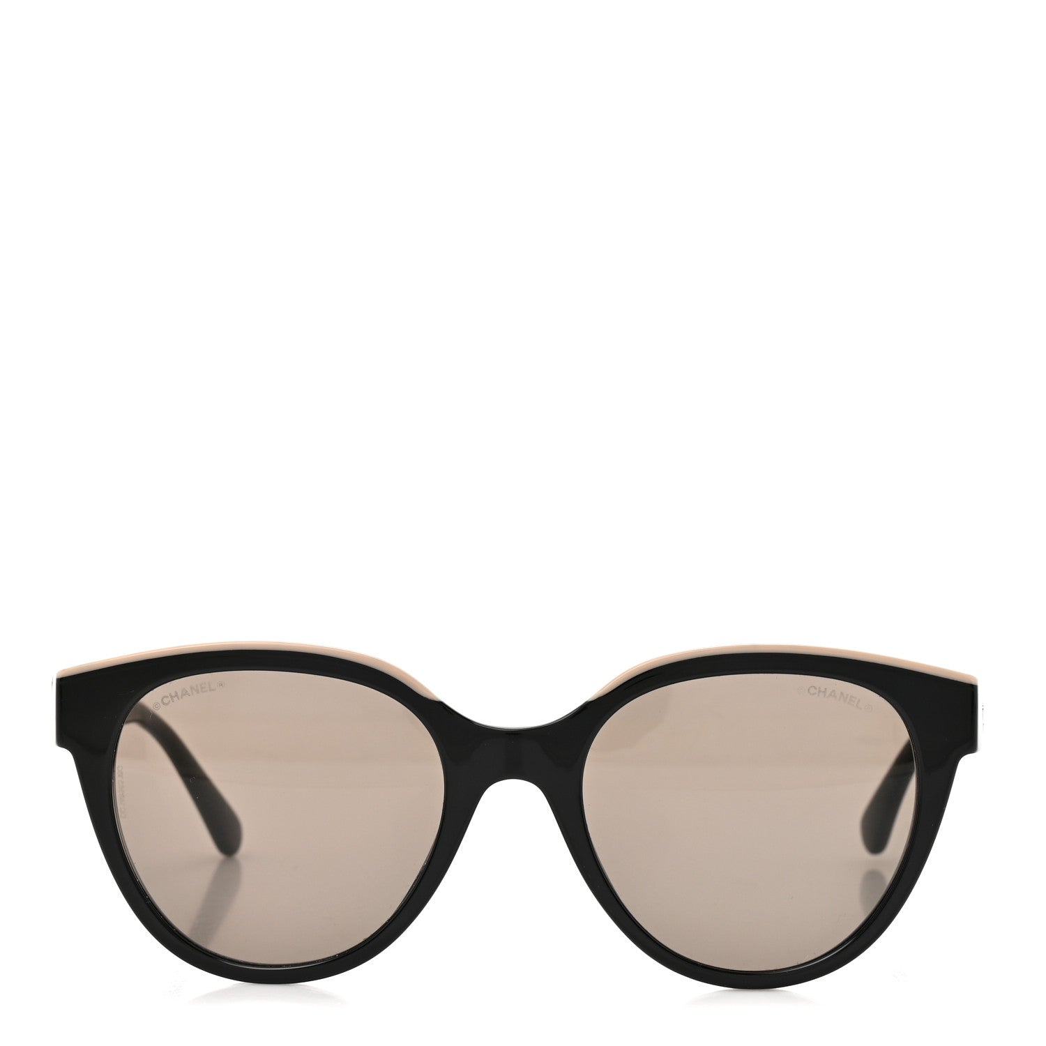 Chanel Acetate CC Butterfly Sunglasses 5414 Black Beige 2 of 7