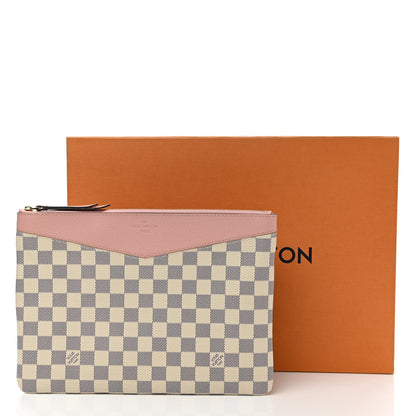 Louis Vuitton Damier Azur Daily Pouch Rose Poudre 8 of 8