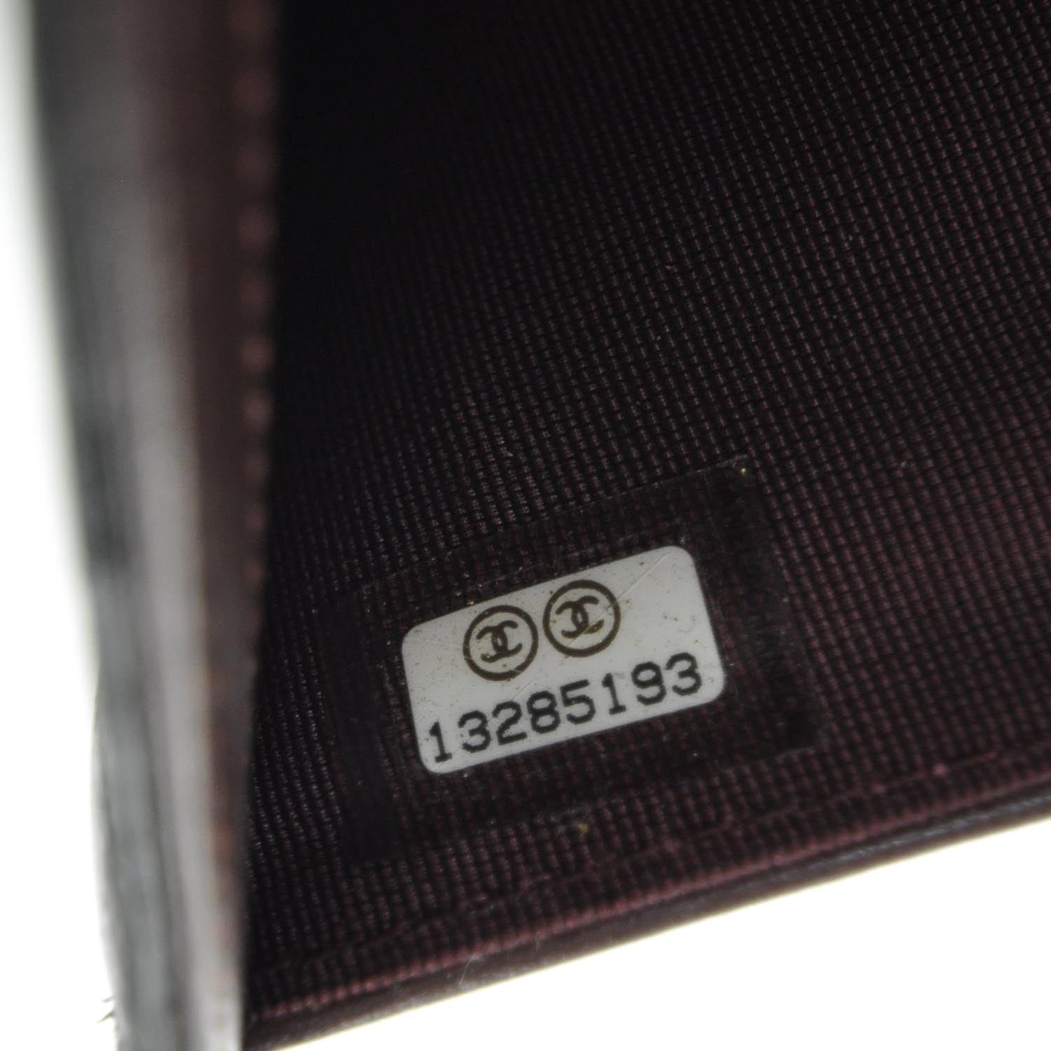 Chanel Lambskin Quilted Yen Wallet Black 9 of 9