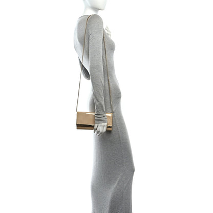 Jimmy Choo Patent Suede Milla Wallet on Chain Nude 2 of 12