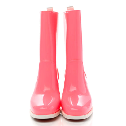 Christian Louboutin PVC Loubirain 70MM Rain Boots 42 Bubble Gum 4 of 8