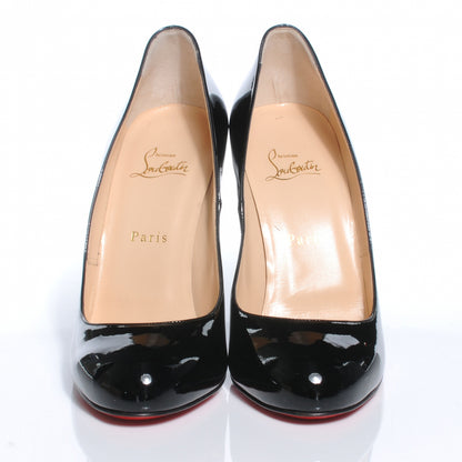 Christian Louboutin Patent Leather Zeppa Wedges 40.5 Black 3 of 7