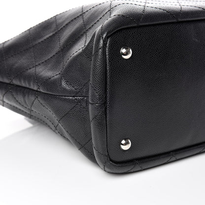 Chanel Grained Calfskin Shopping Fever Tote Black 6 of 17
