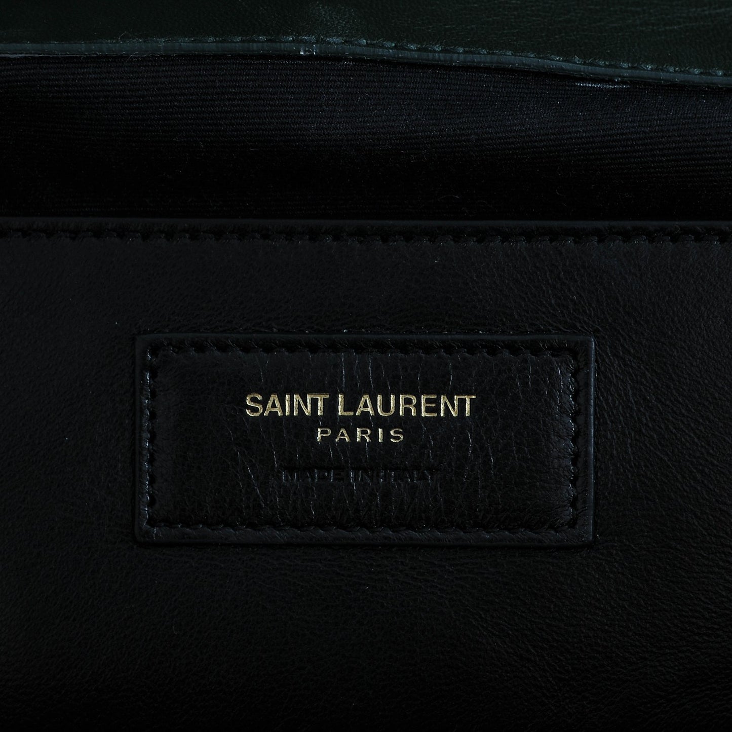 Velvet Matelasse Chevron Medium Monogram Chain Bag New Dark Green