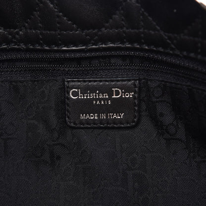 Christian Dior Lambskin Cannage Large Soft Lady Dior Shopping Tote Black 6 of 11