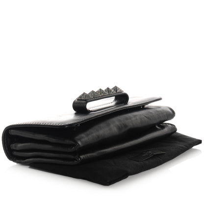 Valentino Garavani Nappa Crystal Encrusted Studs Va Va Voom Shoulder Bag Black 4 of 16