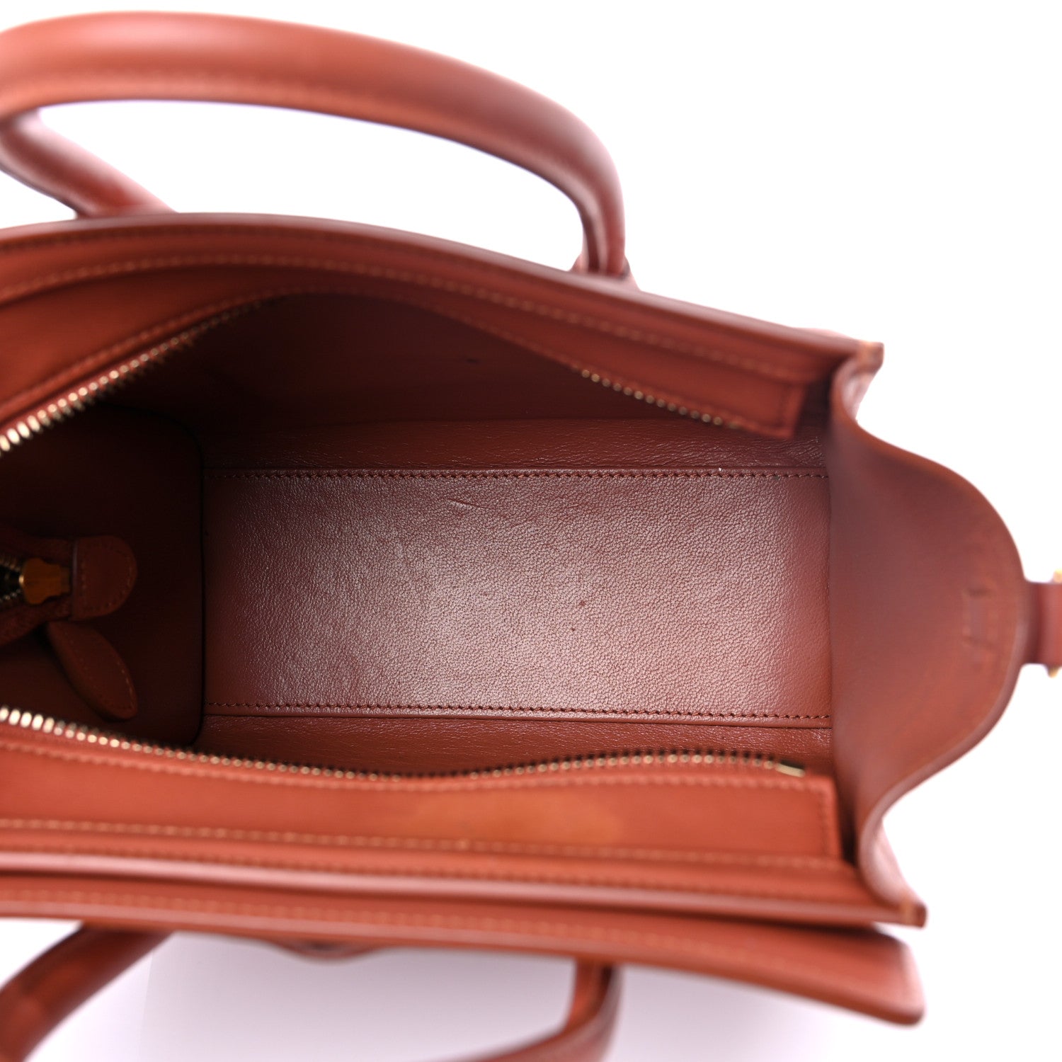 Celine Smooth Calfskin Nano Luggage Terracotta 5 of 18