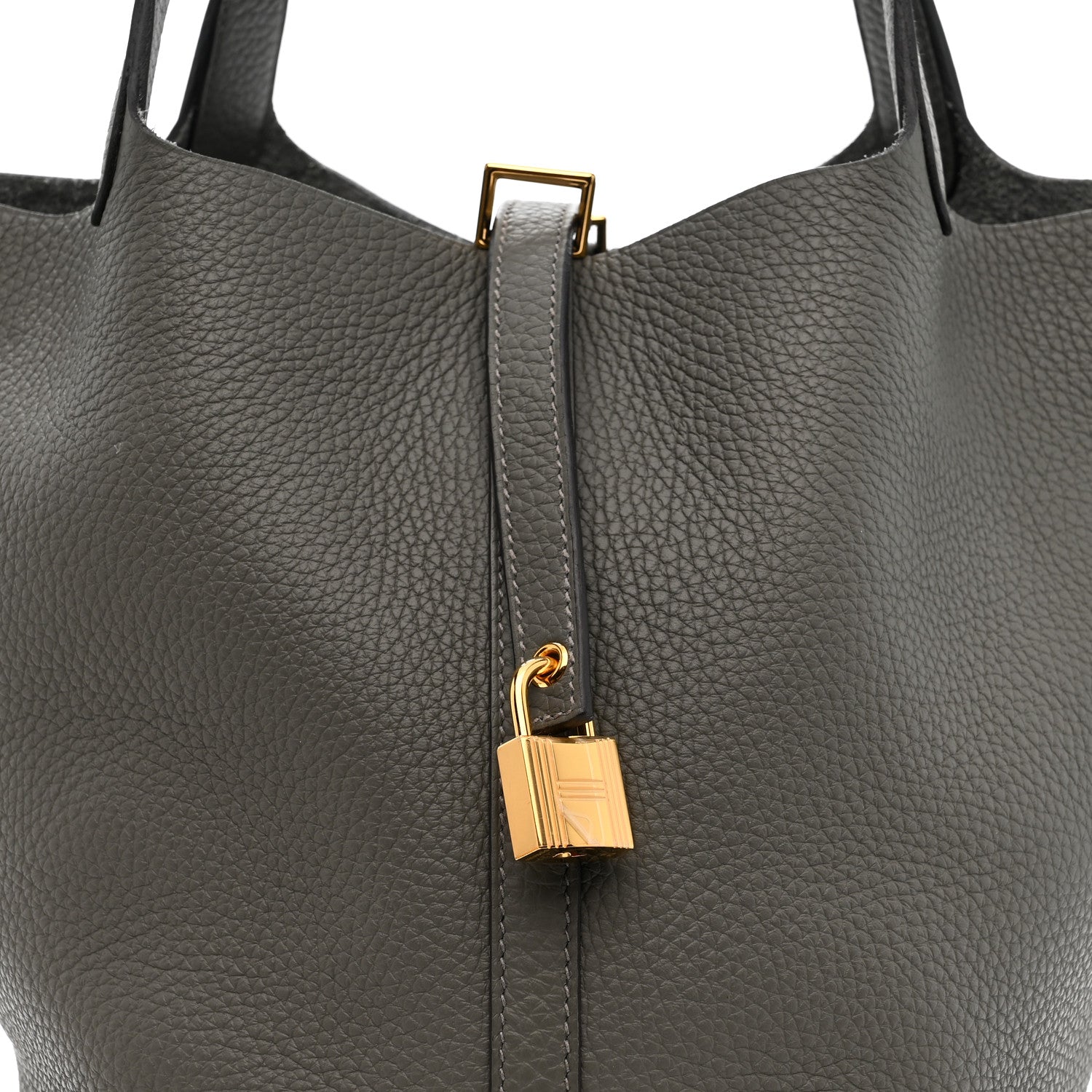 Hermes Taurillon Clemence Picotin Lock 22 MM Etain 7 of 10