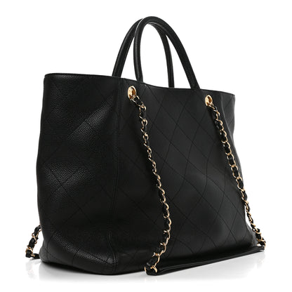 Chanel Caviar Quilted Shopping Tote Black 3 of 10