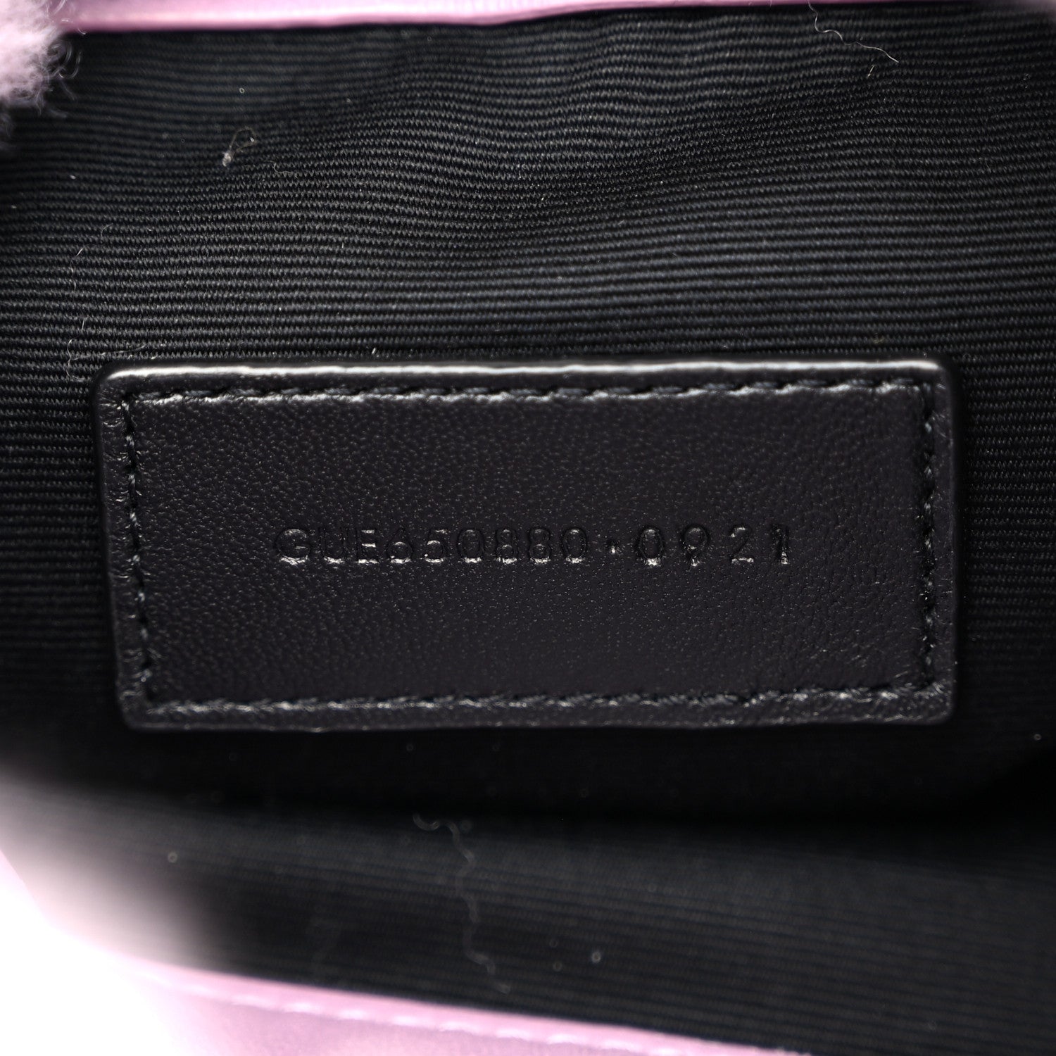 Saint Laurent Shearling Quilted Monogram Loulou Puffer Pouch Clutch Lilac 8 of 12