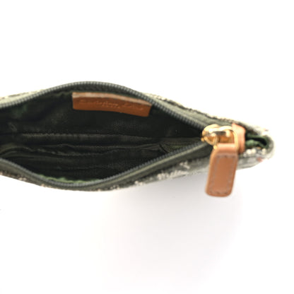 Christian Dior Monogram Saddle Coin Purse Green 5 of 6