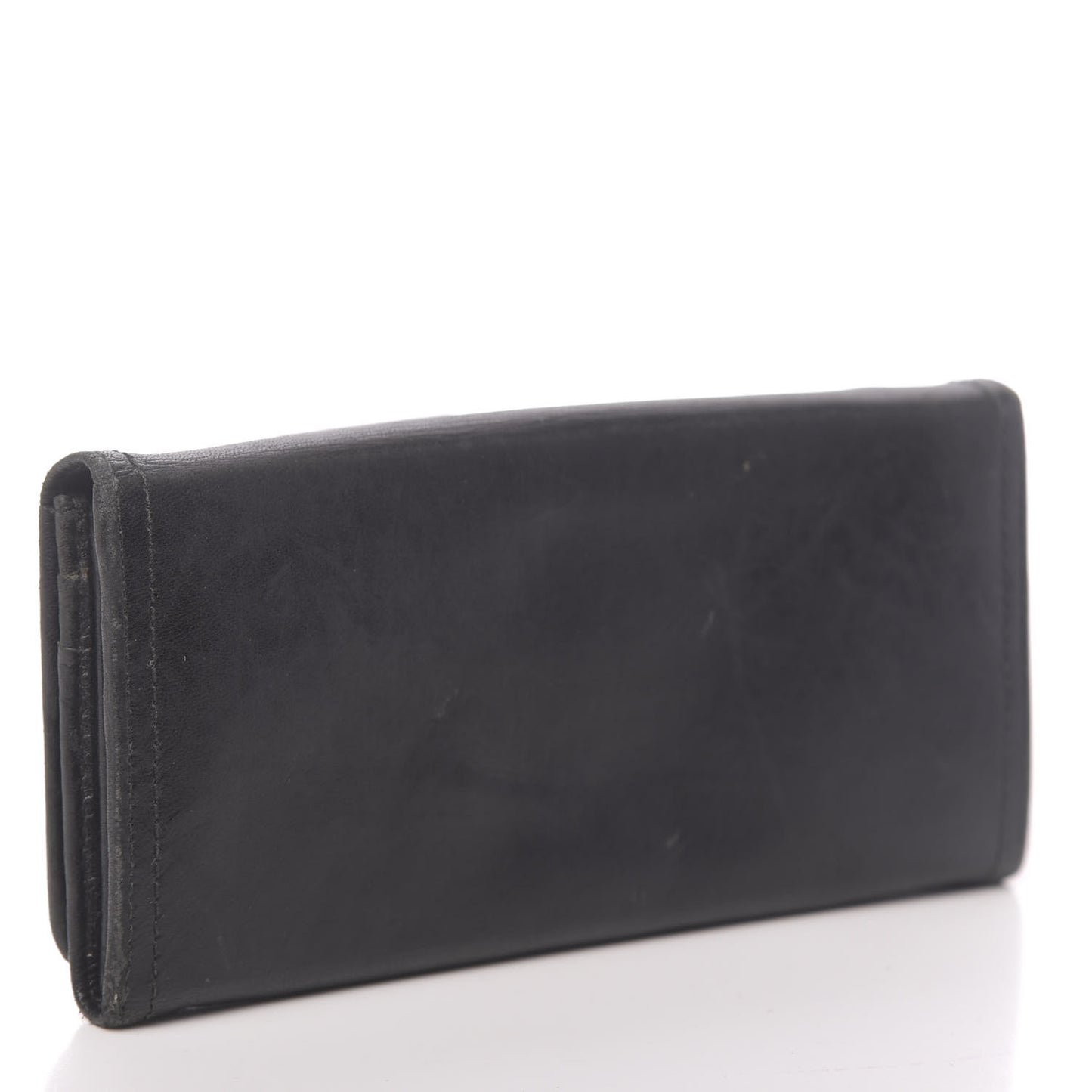 Vitello Phenix Continental Flap Wallet Black