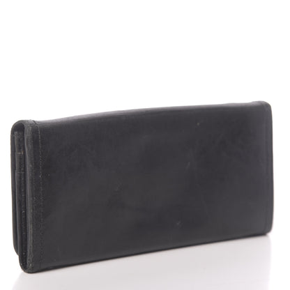 Prada Vitello Phenix Continental Flap Wallet Black 3 of 16