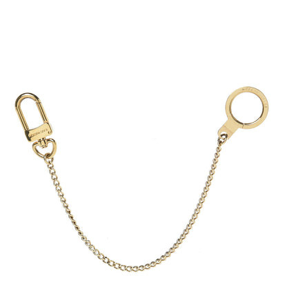 Louis Vuitton Metal Pochette Extender Key Ring Chain Gold 1 of 4