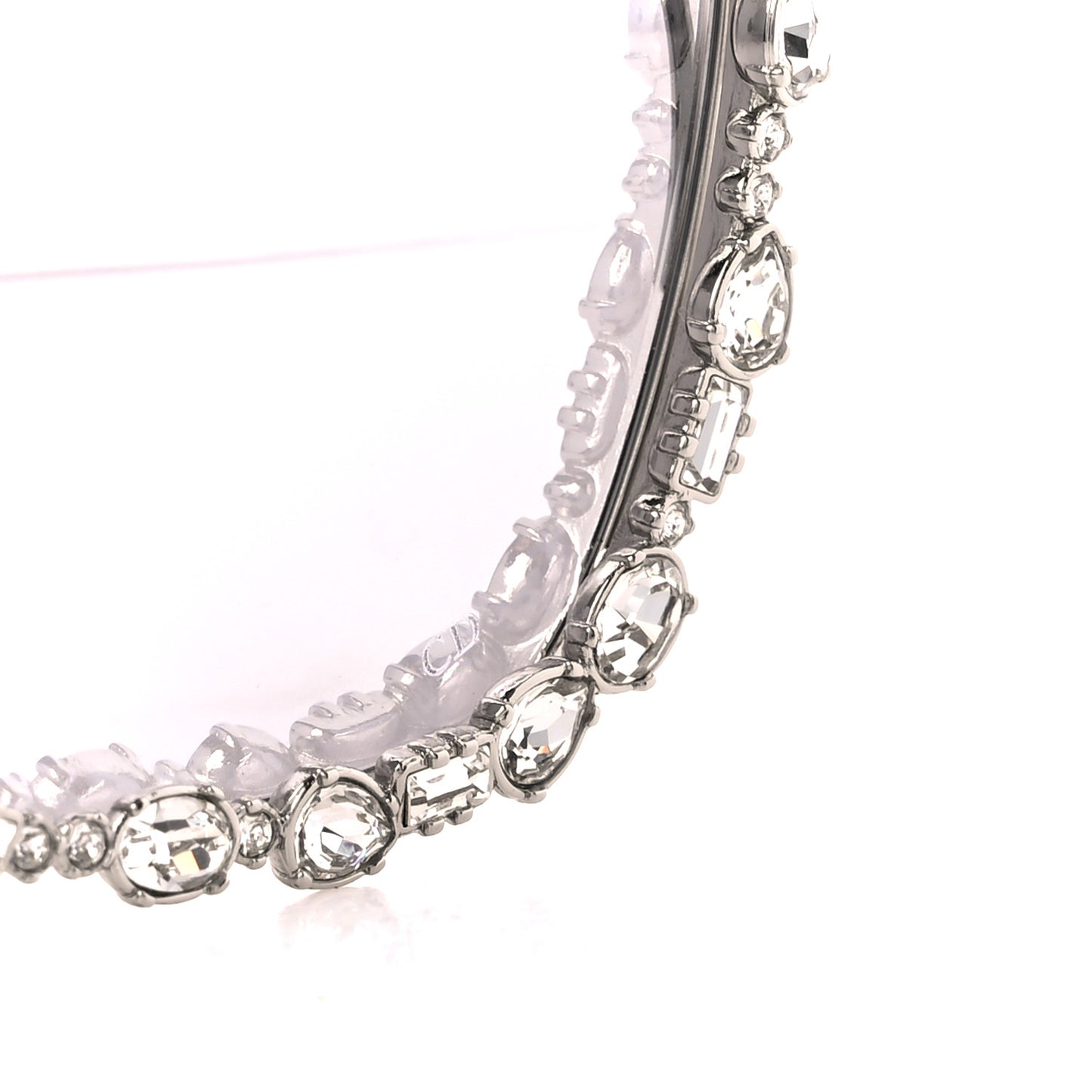 Crystal MissDior B2U Sunglasses Silver