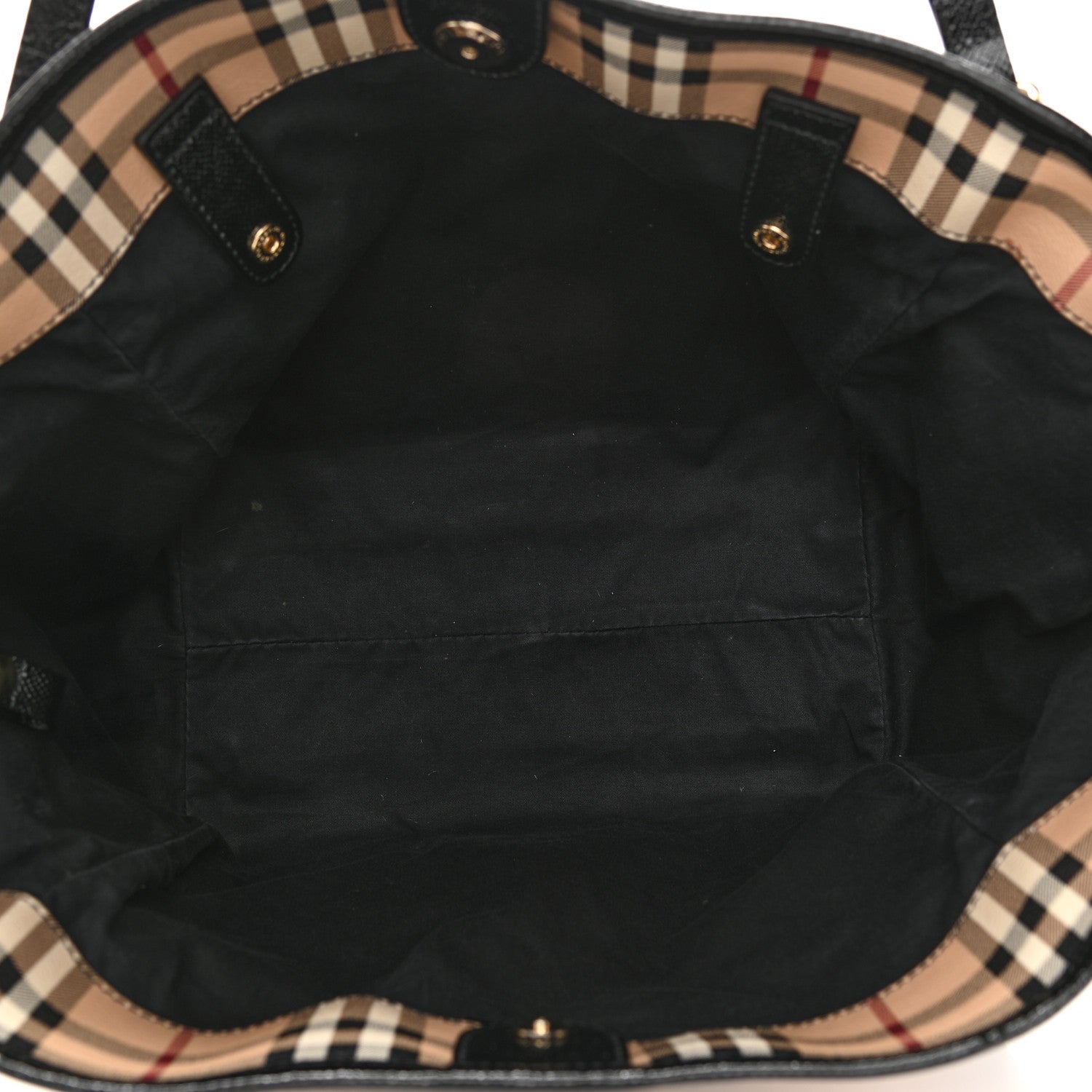 Burberry Haymarket Check Small Canterbury Tote Black 5 of 10