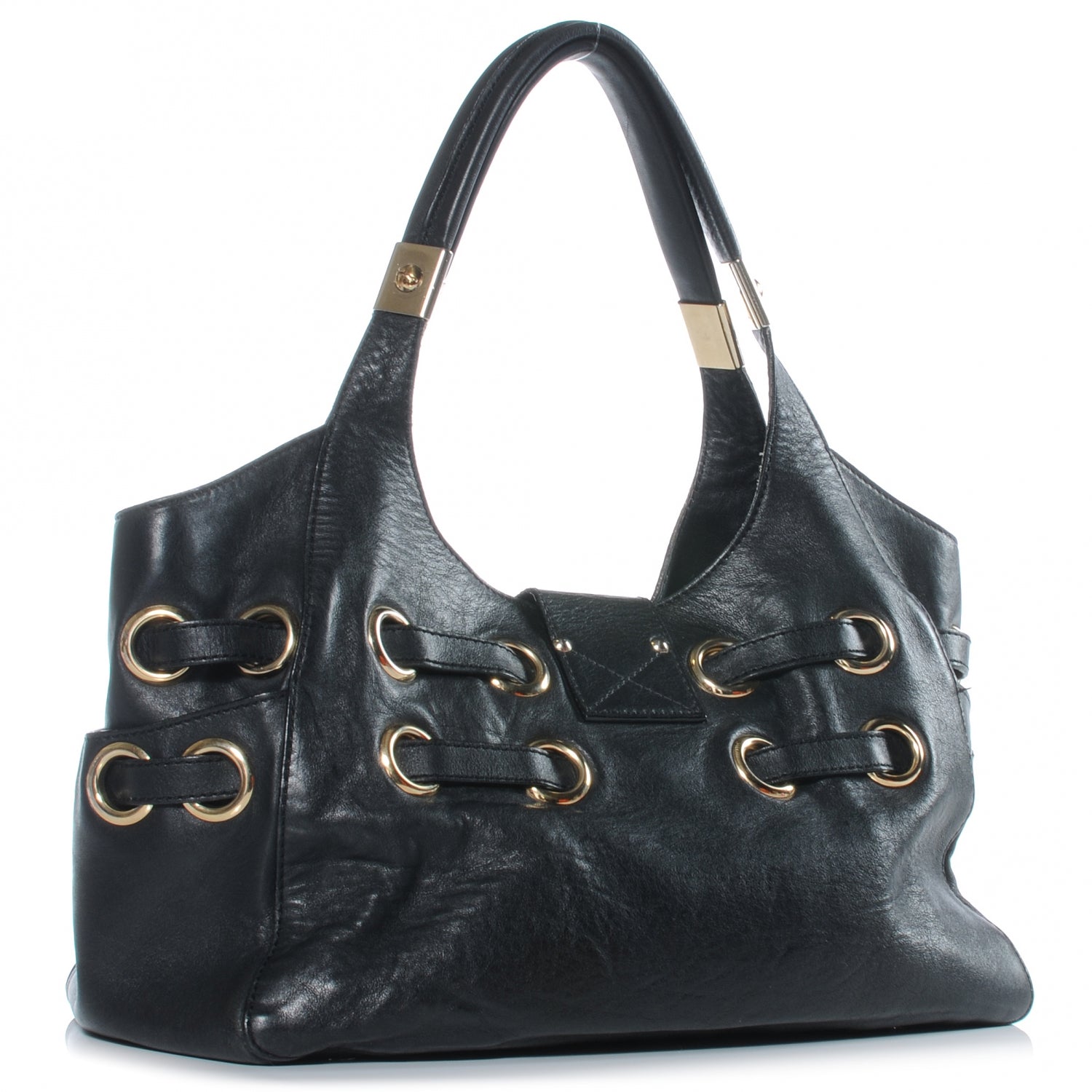 Jimmy Choo Leather Radiant Hobo Black 3 of 7