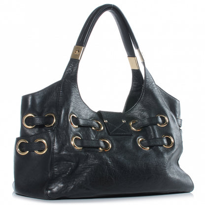 Jimmy Choo Leather Radiant Hobo Black 3 of 7