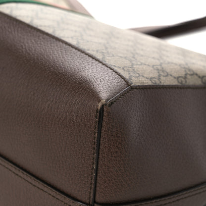 Gucci GG Supreme Monogram Web Ophidia Tote Brown 11 of 17