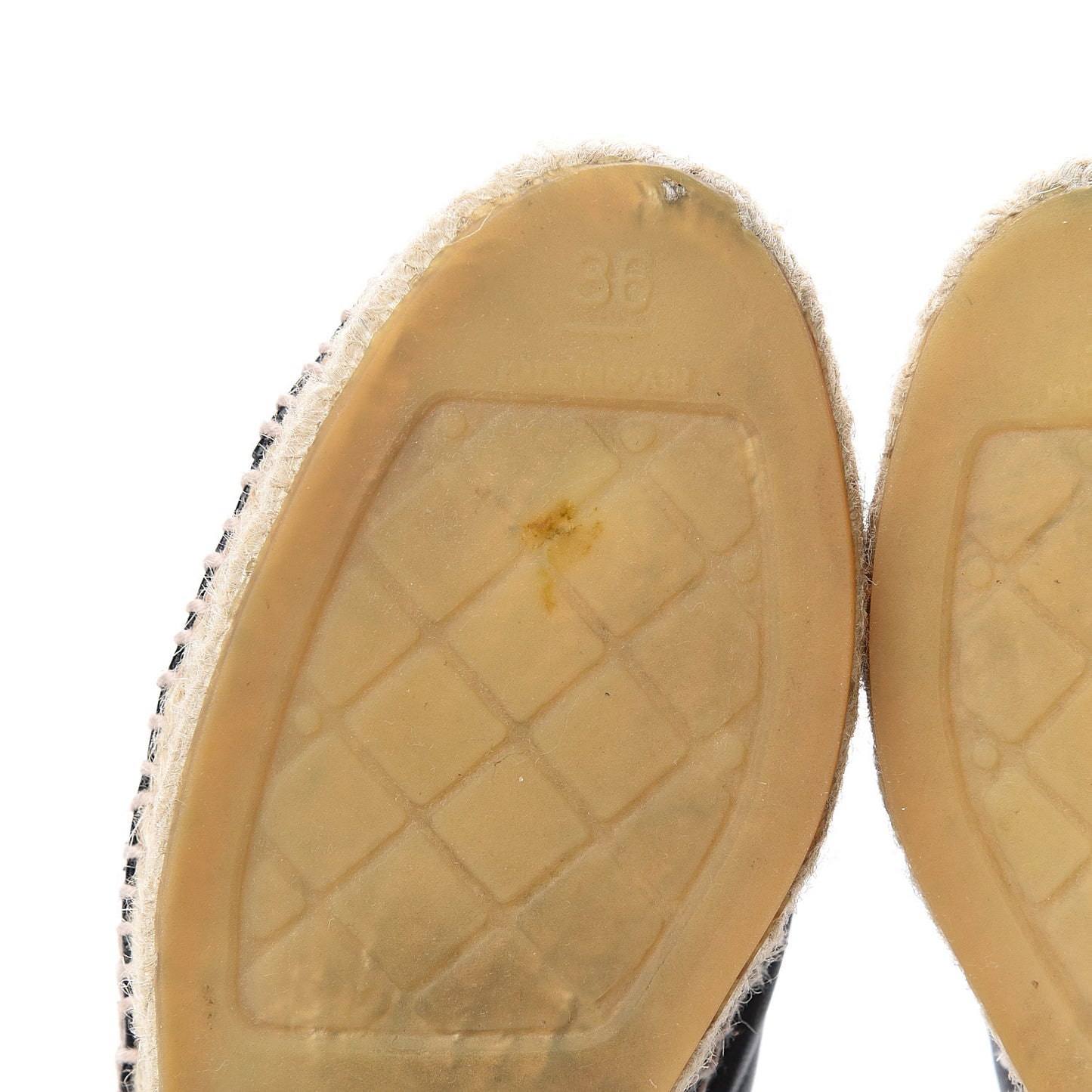 Lambskin CC Espadrilles 36 Black