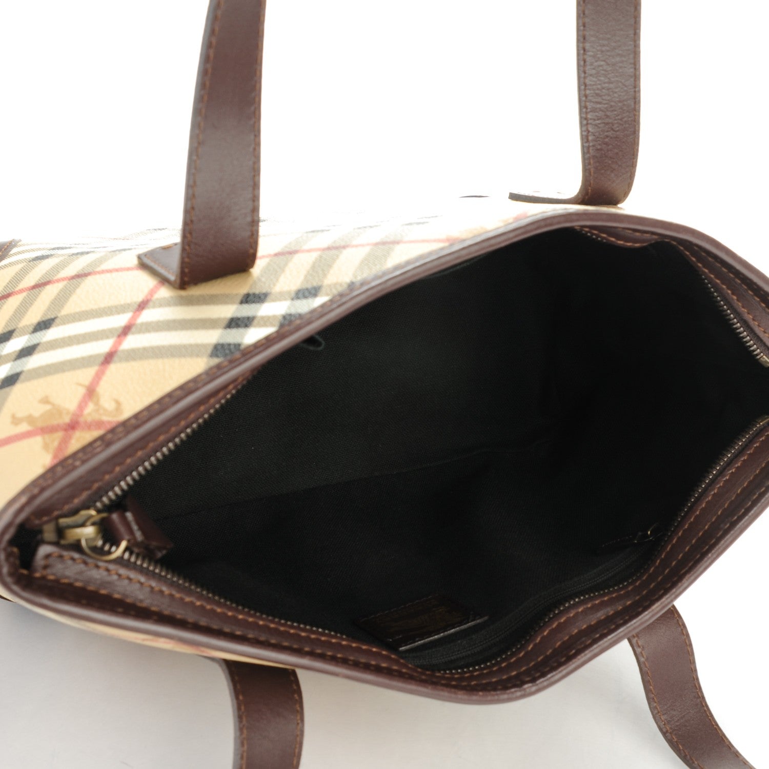 Burberry Haymarket Check Medium Tote Chocolate 5 of 8