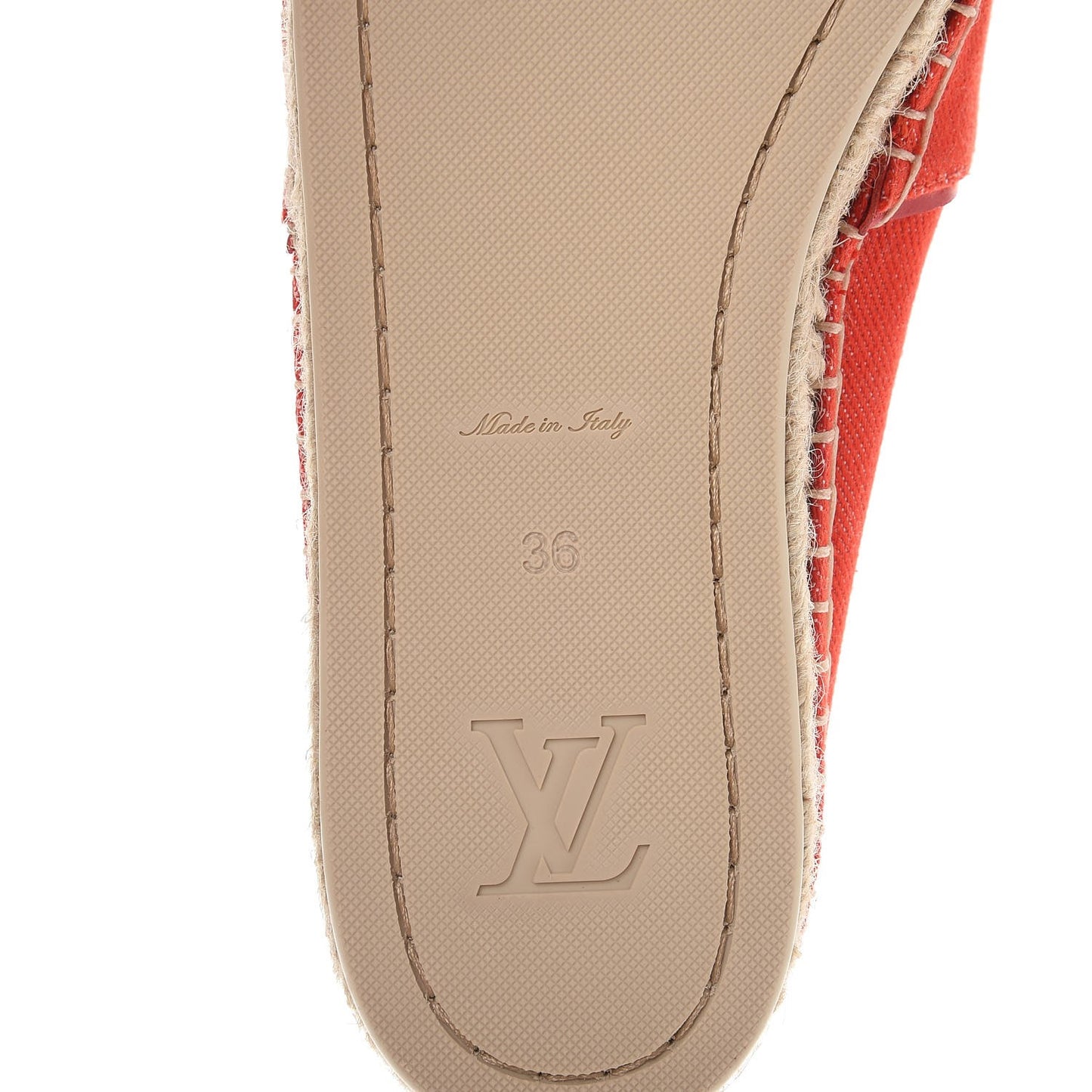 Canvas Waterfall Espadrille 36 Rouge