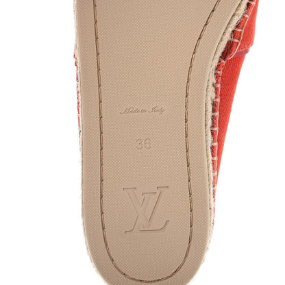 Louis Vuitton Canvas Waterfall Espadrille 36 Rouge 8 of 10