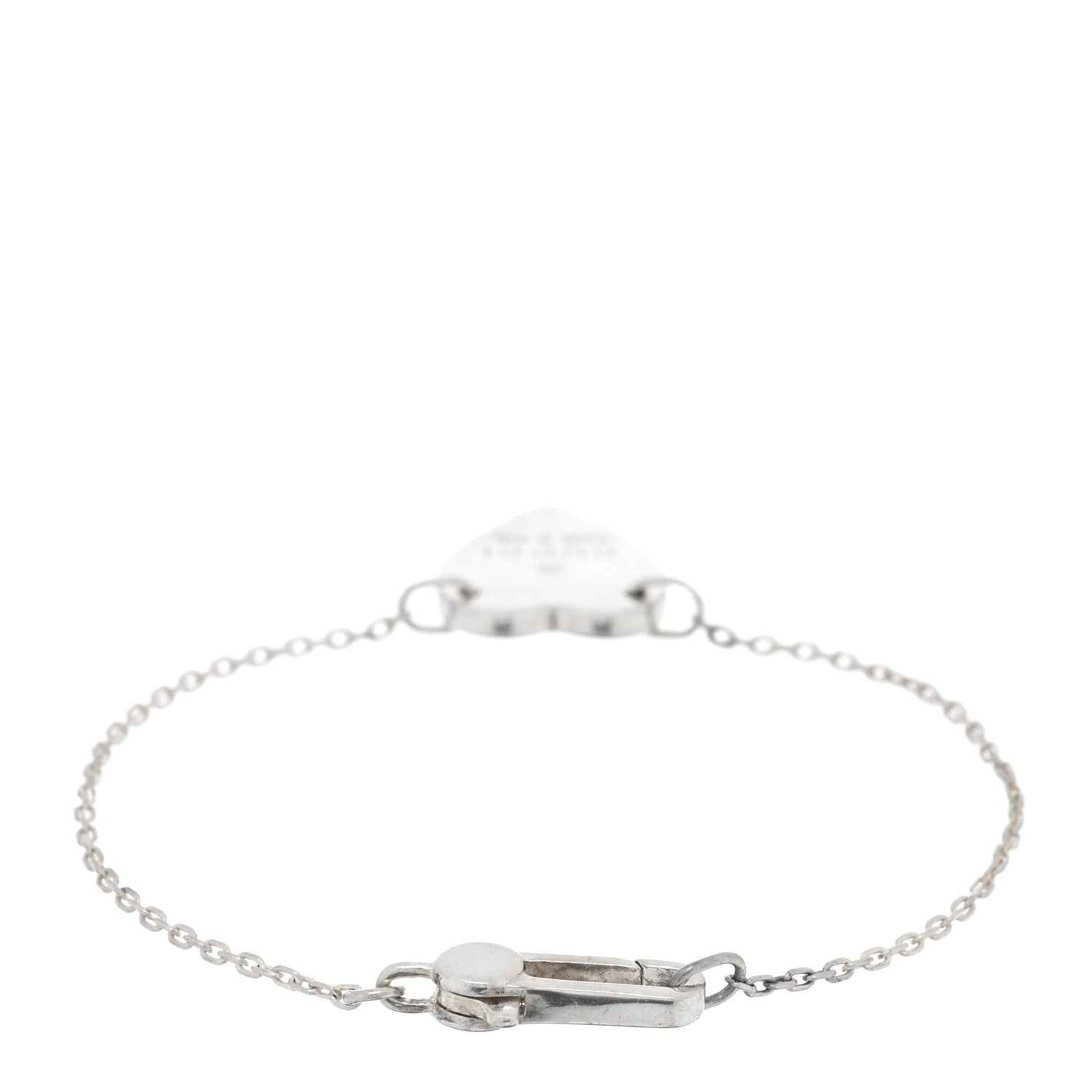 Gucci Sterling Silver Trademark Heart Bracelet 2 of 3