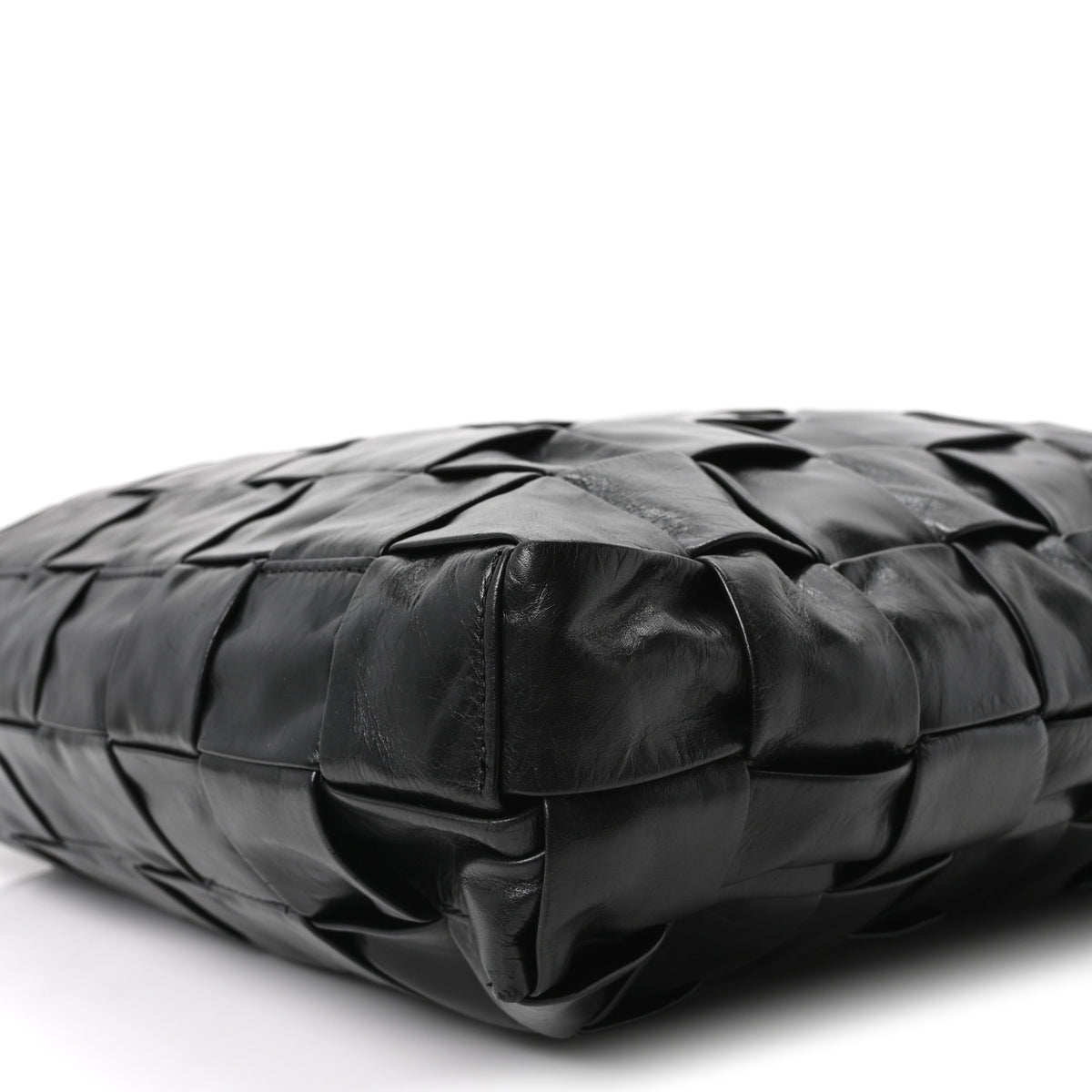 Bottega Veneta Paper Calfskin Maxi Intrecciato Cassette Tote Black 10 of 10