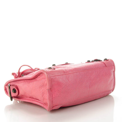 Balenciaga Agneau Classic Hardware Mini City Rose Bombon Raspberry 4 of 7