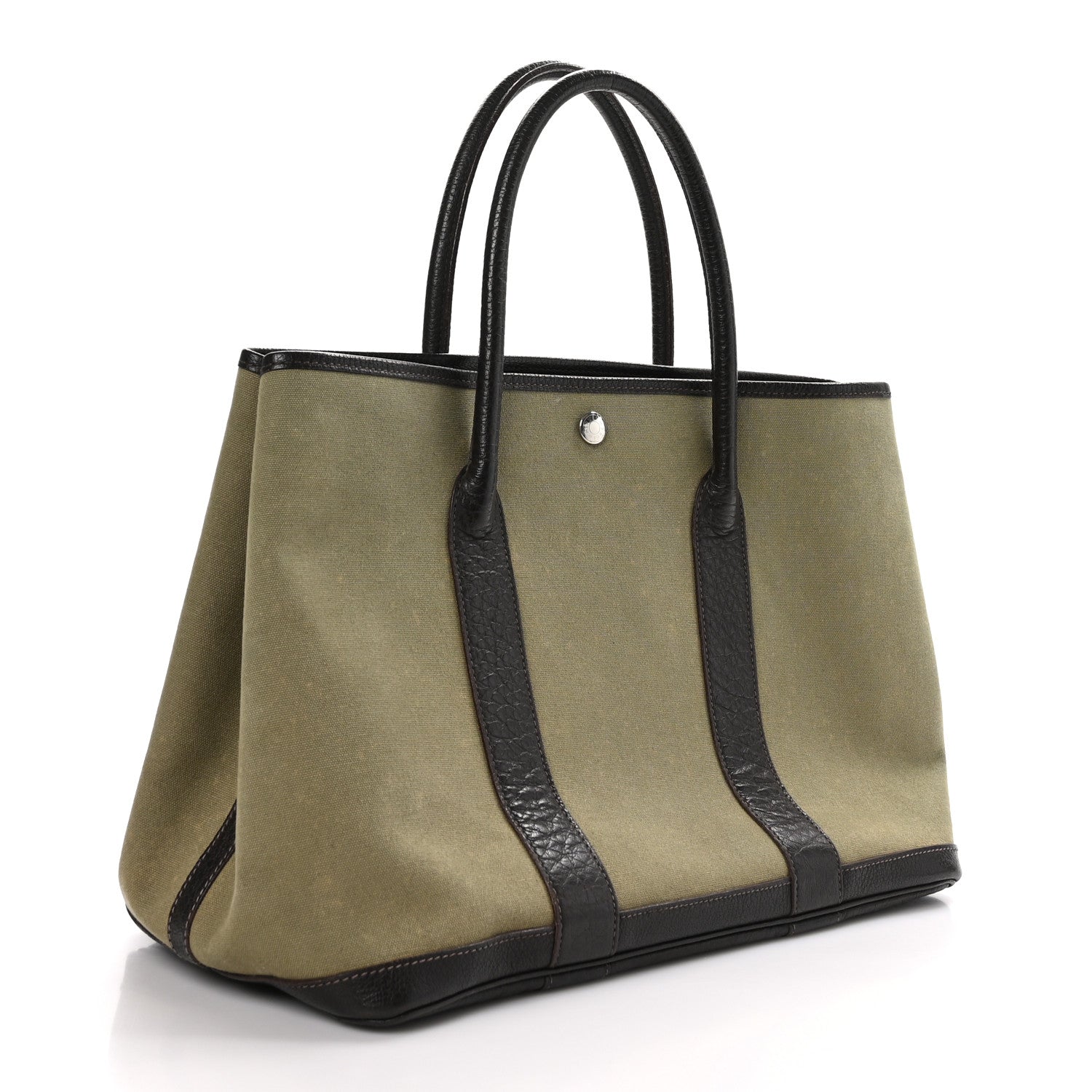 Hermes Buffle Skipper Toile Garden Party 36 MM Tote Olive 2 of 14