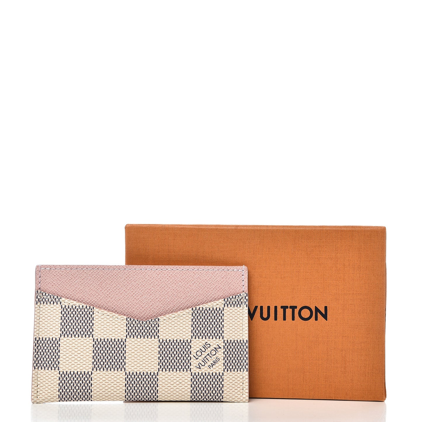 Damier Azur Daily Card Holder Rose Ballerine