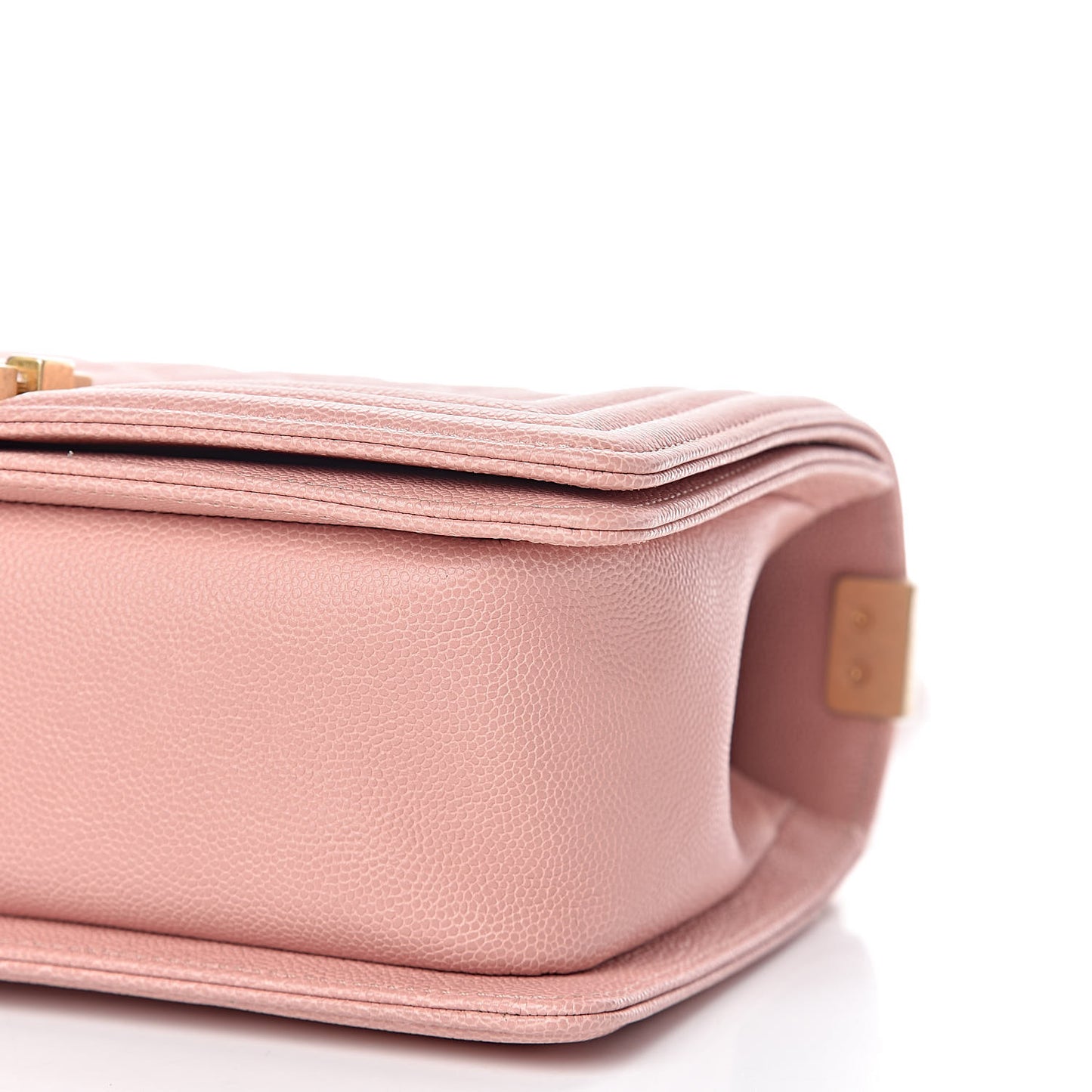 Caviar Quilted Medium Boy Flap Light Pink