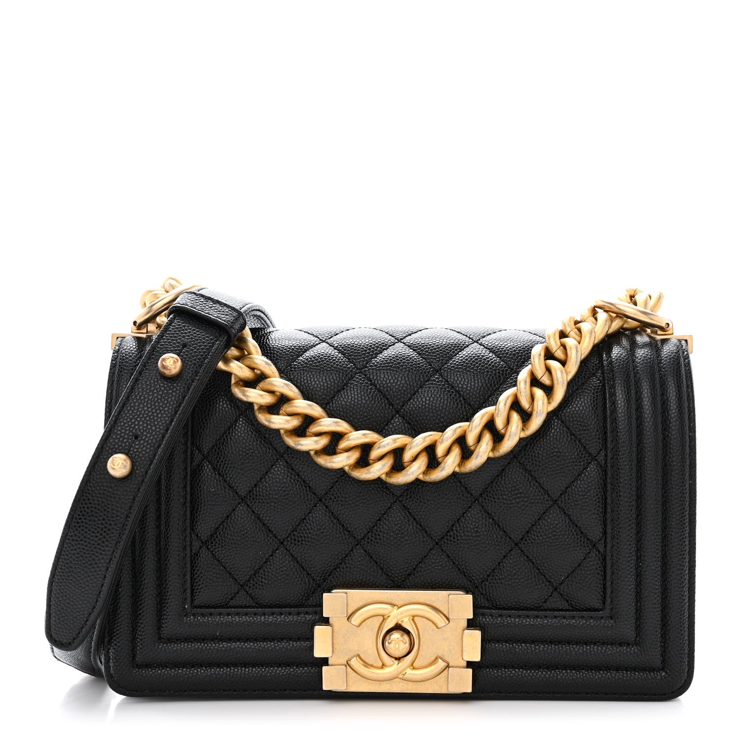 Chanel Caviar Quilted Small Boy Flap Black 1 of 10
