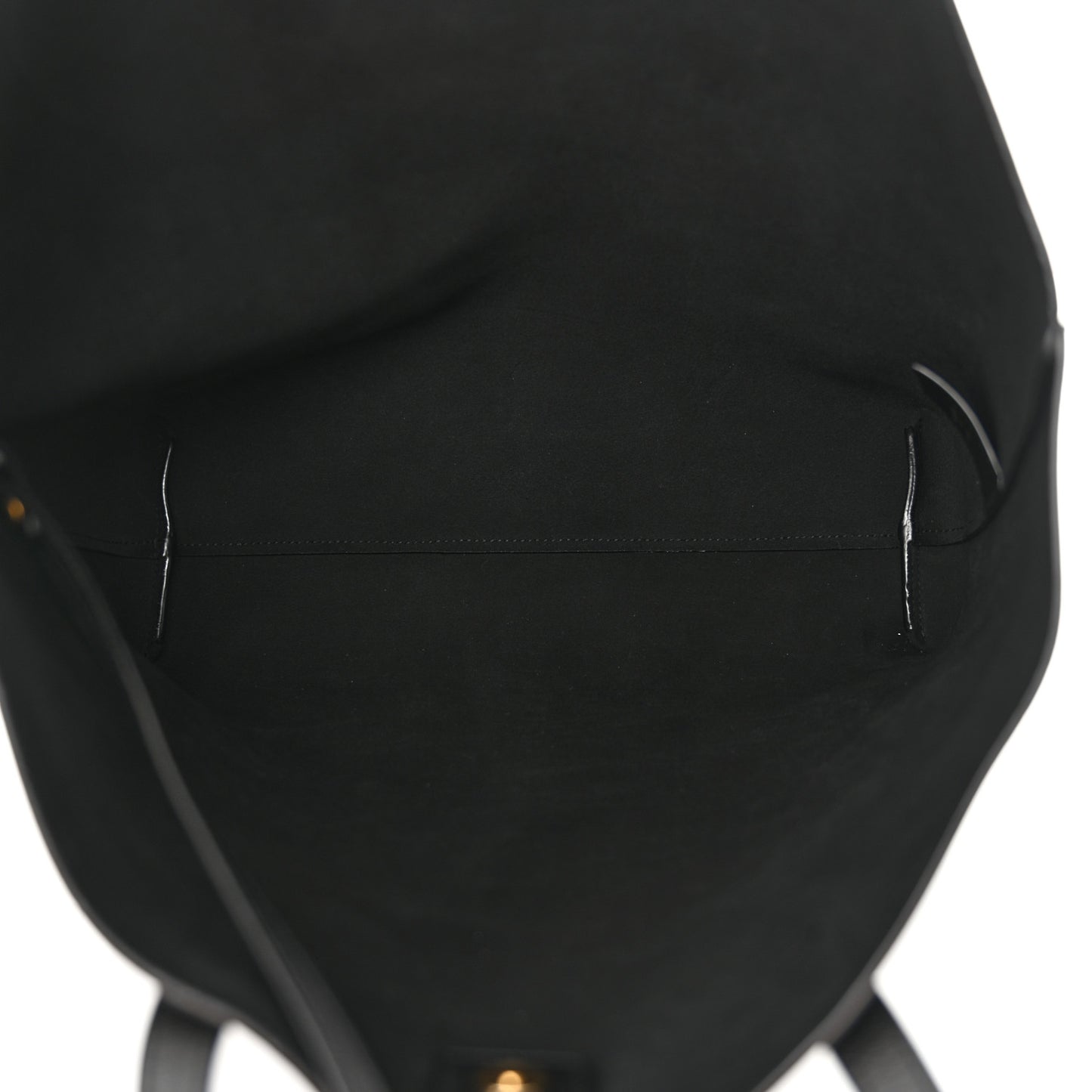 Calfskin North-South Shopping Tote Black