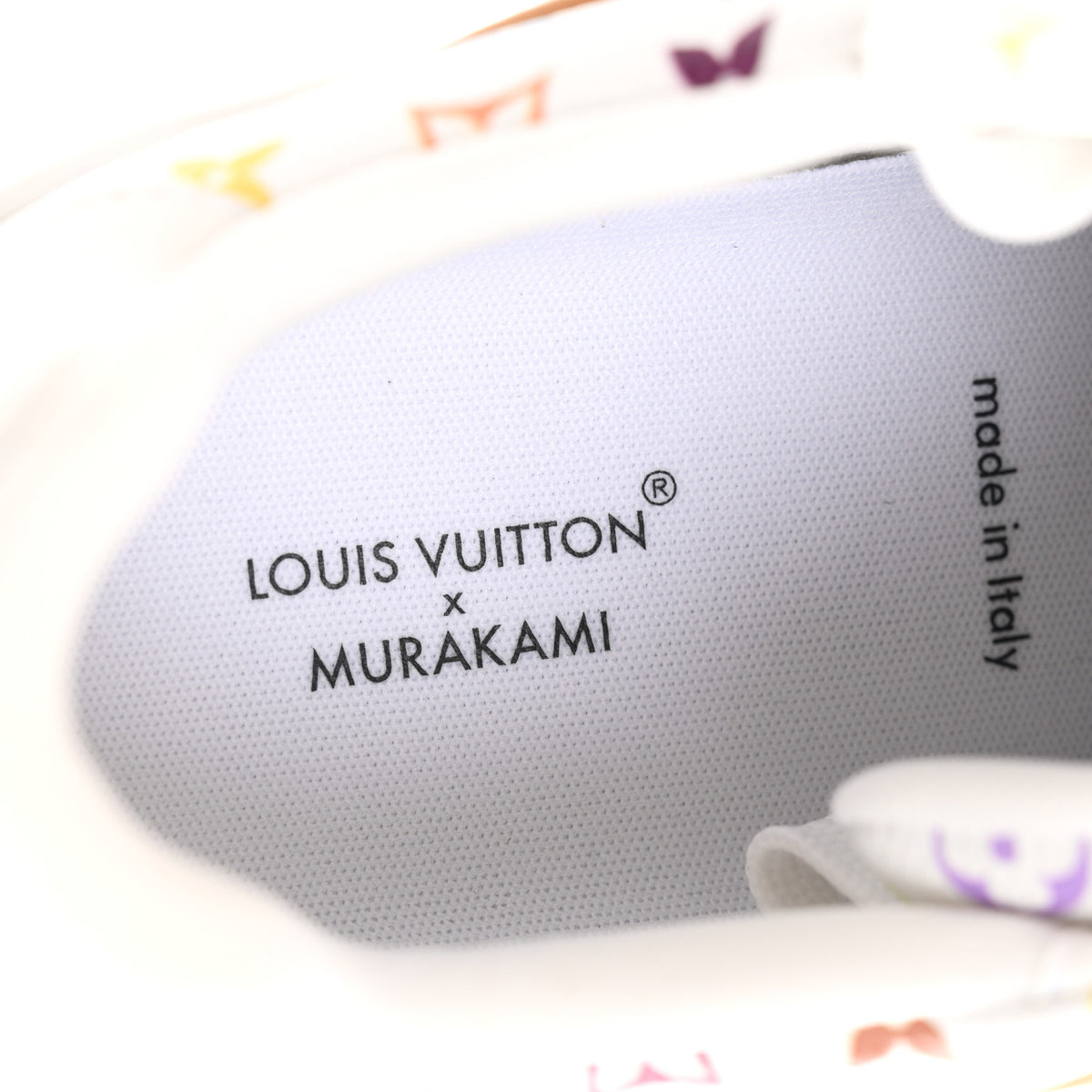 Louis Vuitton LV X TM Calfskin Monogram Multicolor Womens LV Trainer Sneakers 37.5 White 8 of 10