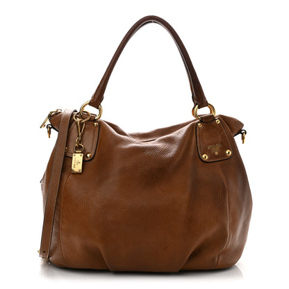 Prada Cervo Shine Tote  Nocciolo 1 of 10