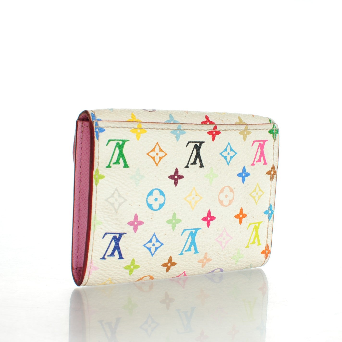 Louis Vuitton Monogram Multicolor Business Card Holder White Litchi 3 of 7