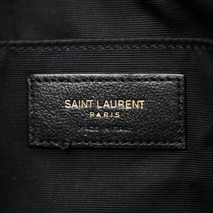 Saint Laurent Calfskin Matelasse Monogram Lou Camera Bag Black 6 of 14