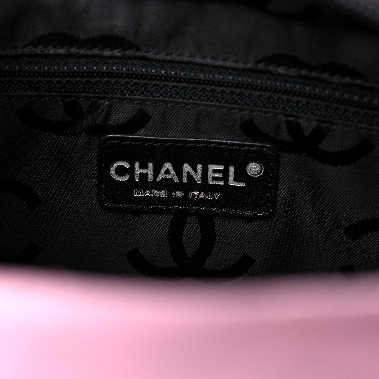 Chanel Calfskin Quilted Medium Cambon Tote Pink Black 6 of 14