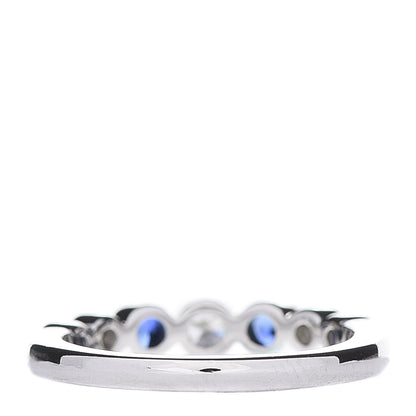 Tiffany Platinum Diamond Blue Sapphire Jazz Ring 50 5.5 3 of 6